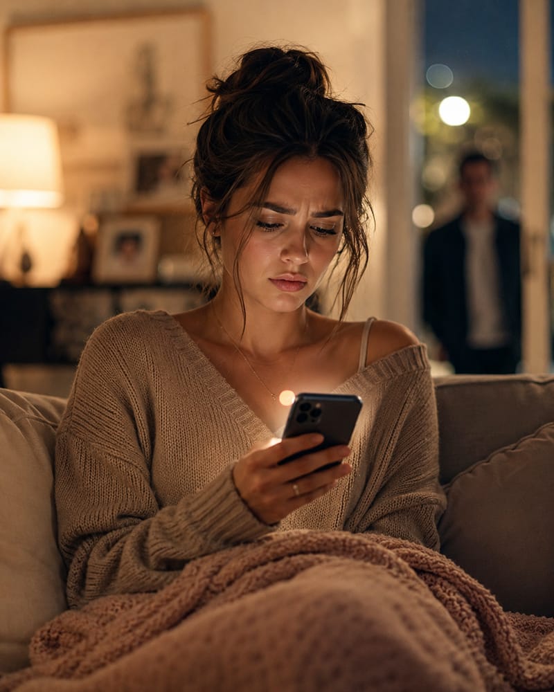 Woman conflicted after receiving unexpected contact from an ex-partner