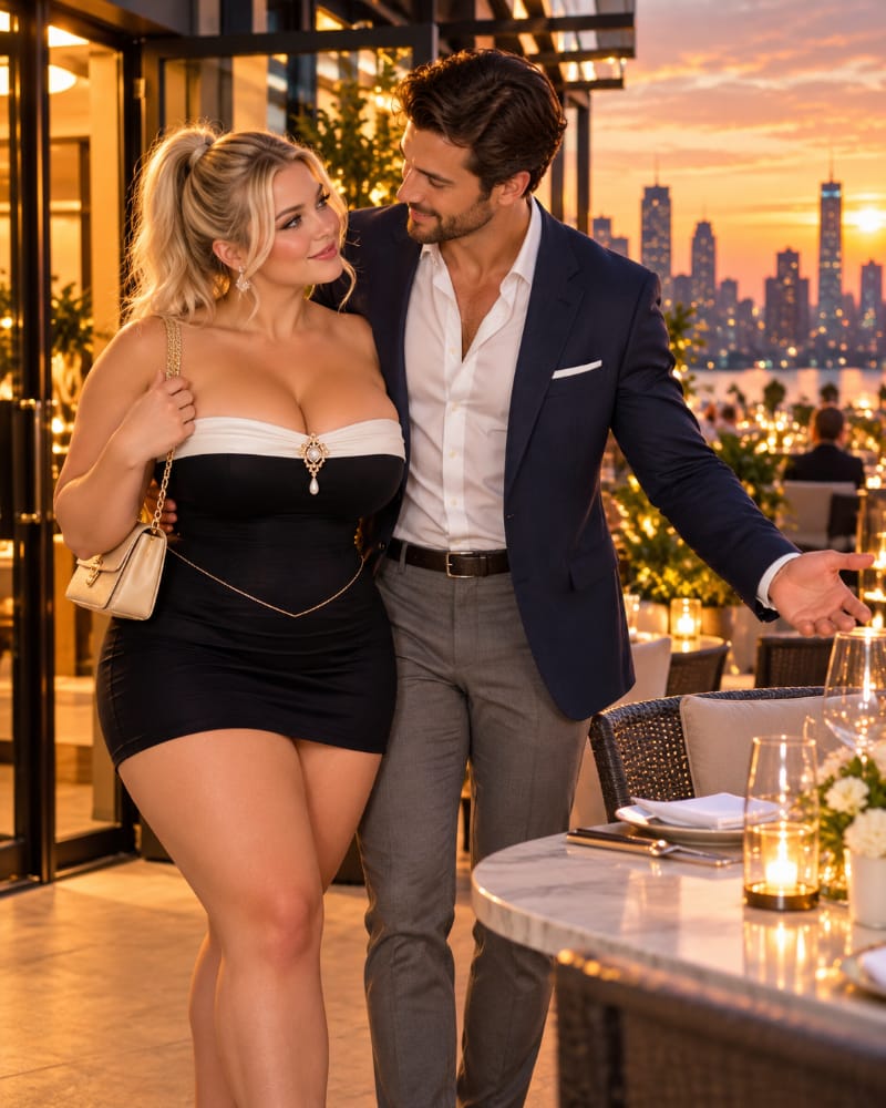 A man surprises his girlfriend with a thoughtfully planned rooftop dinner, demonstrating how taking initiative, remembering her preferences, and organizing meaningful dates can build romance and partnership.