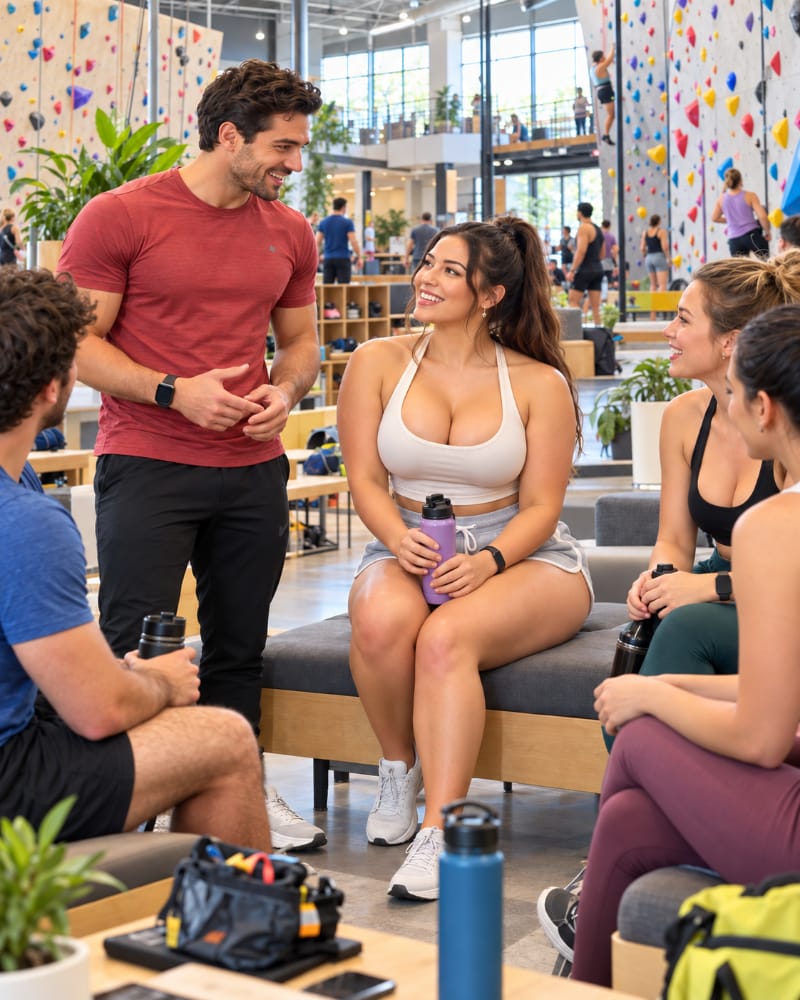 Adults socialize naturally after a recreation class, showing how regular shared activities can create comfortable opportunities to meet someone.